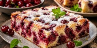 Най-вкусният сладкиш с череши за лятото – лесен, ароматен и любим на всички!